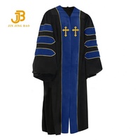 Jubah Gereja Tradisional dengan Desain Elegan untuk Ibadah, Jubah Paduan Suara Gereja yang Dapat Disesuaikan dengan Kain yang Tahan Lama