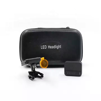 Lampe frontale dentaire sans fil 5W à luminosité réglable avec loupe binoculaire pour laboratoire dentaire et usage médical