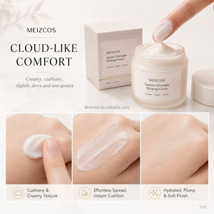 Crema de Noche Intensa Antienvejecimiento con Escualano OEM, Crema Reparadora de la Barrera Cutánea, Crema para Dormir con Magnesio para el Insomnio - Product Image 5