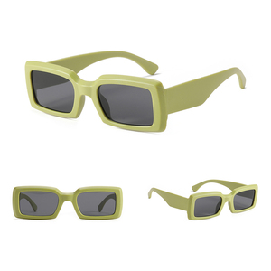 À la mode classique personnalisé Logo rétro à la mode femmes petites lunettes de soleil Rectangle pour dames unisexe - Product Image 4