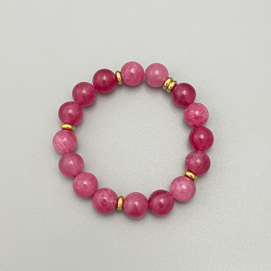 Bracciale calcedonio fragola