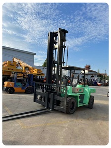 Chariot élévateur diesel d'occasion Mitsubishi FD70 de 7 tonnes, modèle japonais, facile à utiliser, mât à deux/trois étages, longueur de fourche 3254 mm, performances supérieures, en promotion - Product Image 2