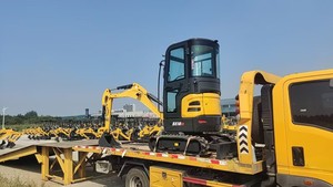 Mini-excavatrice hydraulique sur chenilles haute efficacité SE18SR 1,8 tonne 11,8 kW 0,04 m³ godet pour rénovation de jardin avec brise-roche et tarière - Product Image 6