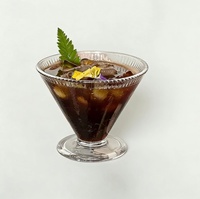 Gobelet à glace rétro haut de gamme, style français vintage, design de niche, pour café glacé américain, sans poignée ni couvercle, simple paroi