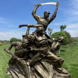 Özel antik çin bronz bahçe heykelleri açık pirinç heykel özel bronz antifinish bitirmek - Product Image 4