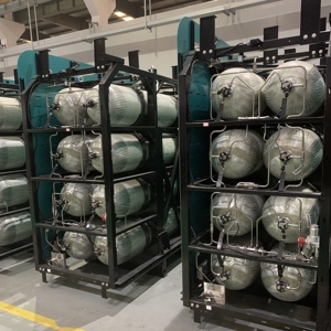 Ensemble de <span class=keywords><strong>r</strong></span>éservoir de <span class=keywords><strong>gaz</strong></span> d'hydrogène monté sur véhicule Cylindre de stockage d'hydrogène pour bus/camions à pile à combustible à hydrogène avec <span class=keywords><strong>R</strong></span> <span class=keywords><strong>134</strong></span> AS ISO 19881 - Product Image 3