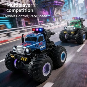 Coche Teledirigido Todoterreno 4x4 Big Wheel Pickup RC con Velocidad <span class=keywords><strong>Variable</strong></span>, Coche de Escalada, Coche de Acrobacias con Pulverizador de Luz, Juguete para Niños - Product Image 3