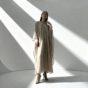 Elegante Vestido Abaya de Poliéster con Estampado Personalizado de Primera Calidad para Mujeres Musulmanas, Proveedor Mayorista - Product Image 2