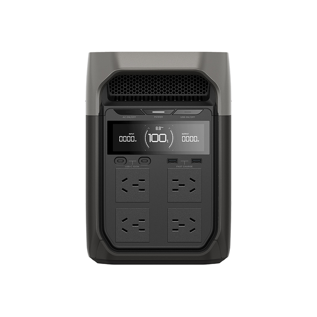 CN 220V DELTA3 1800W Portable Power Station Solar Generator Charging Station MPPT Controller External Battery Pure Sine