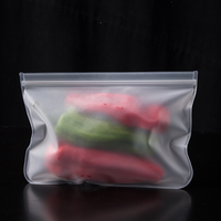 Produits écologiques à succès 2026 Contenant étanche à fermeture éclair Emballage alimentaire frais Réutilisable Sac de conservation alimentaire en silicone PEVA à fermeture éclair