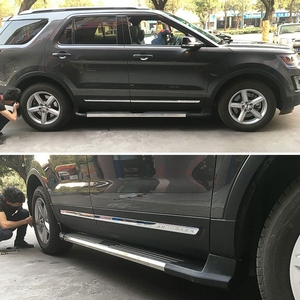 JOESHIER High Quality Aluminum Alloy Protection Off-Road Luxury Full Set Side <b>Steps</b> Running Board for FORD EXPLORER 2015-2021 - Product Image 2