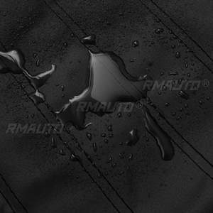 9 pièces, housses de sièges complètes pour voiture 5 places, en cuir PU, imperméables, housses de sièges avant + arrière, protection universelle - Product Image 3