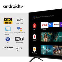 Televisor LED Inteligente Android HD de 43 Pulgadas con WiFi, Marco Negro, Compatible con OEM, Venta al Por Mayor de Fábrica