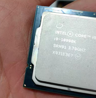 Procesador de CPU Intel Core I9-10900K Usado para Ordenador de Escritorio, 10 Núcleos, 20 Subprocesos, LGA1200, hasta 5.3GHz
