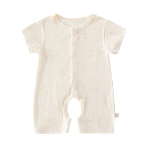 Combinaison pour bébé à manches courtes, ouverture à l'entrejambe, fine et respirante, unisexe, en fibre de cellulose régénérée, 8+ mois - Product Image 5