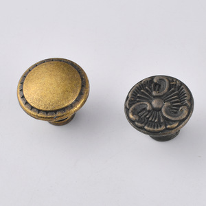 European Style Zinc Alloy Cabinet Knob Round <b>Antique</b> Bronze Drawer <b>Wardrobe</b> Handle Durable Plated - Product Image 4