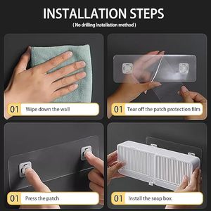 CF SDH07 Design moderno in plastica portasapone con gancio per sesso <span class=keywords><strong>nascosto</strong></span> foro di scarico per il bagno - Product Image 4