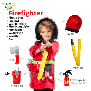 Ensembles de jouets d'habillage de <span class=keywords><strong>pompier</strong></span> classique jeu de rôle <span class=keywords><strong>pompier</strong></span> semblant jouer Costume de Profession pour garçons et filles jouets - Product Image 2