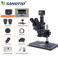 SANQTID TD-SZ75 Iris Stereomicroscope 4K HD Microscope Dedicated for Mobile Phone Repair PCB Inspection 3840X2160 60FPS