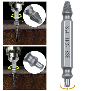 6Pcs Damaged Screw <strong>Extractor</strong> Set HSS <strong>Drill</strong> <strong>Bit</strong> Stripped Broken Remover Easily Quickly Take Out Kit Easy Demolition Power Tools - Product Image 3
