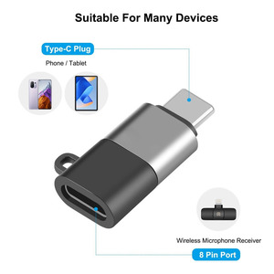 Takenoken Micro Loại C Nữ OTG <span class=keywords><strong>Adapter</strong></span> Chiếu Sáng Nam Iphone Nối Extender Tương Thích Tất Cả Các IOS Các Thiết Bị Điện Thoại Di Động - Product Image 2