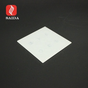 Interrupteur tactile Ultra fin 2mm, blanc, en verre, avec diffuseur d'icônes, pour maison connectée, nouveau - Product Image 1