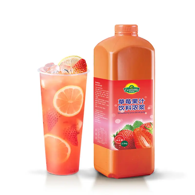 Czseattle morango fruta suco bebida & bebida fruta suco xarope concentrado para fruta loja chá suco especial