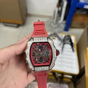 Drioshipping NOUVEAU Montre pour homme avec logo personnalisé, montre à diamants, montre sportive, montres mécaniques étanches pour hommes - Product Image 4