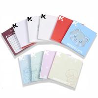 Blocs-notes autocollants personnalisés avec impression de logo, formes et tailles variées, blocs-notes promotionnels pour la marque d'entreprise