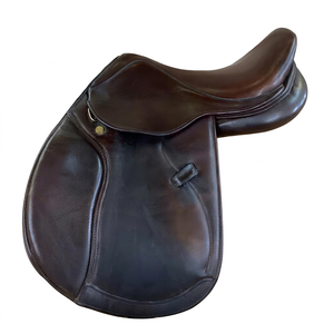 Silla de Montar Inglesa de Cuero de Alta Calidad para Doma Clásica con Arco de Madera/Plástico, Tamaños Personalizables y Diseño Confortable - Product Image 1