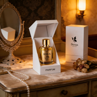Flacon de parfum rond en verre transparent, conteneur de parfum vide, 30 ml, 50 ml, 100 ml, emballage cosmétique rechargeable avec boîte cadeau