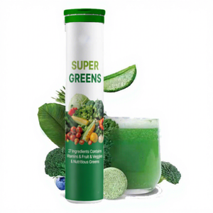 VitaSpring Suplemento Multivitamínico de Frutas y Verduras de Uso Diario, Superalimento Verde, Tabletas Efervescentes, OEM - Product Image 1