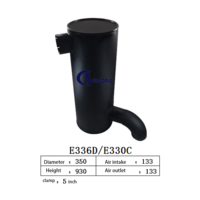 Silencieux pour CAT E336D/E330C, fabricant avec 20 ans d'expérience, vente en gros, OEM, ODM, pour moteur diesel, générateur, bulldozer, excavatrice, chargeuse