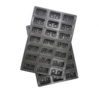 Plaque de cuisson pour hamburgers en acier aluminisé antiadhésif de qualité alimentaire, 21 cavités, pour pains et galettes, résistante au four, durable, écologique, réutilisable