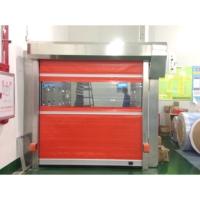 Porte roulante haute vitesse en PVC à installation rapide, plusieurs options de couleurs, fenêtre transparente en option, pour usine et entrepôt