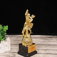 Trophée de danse personnalisé en plastique avec figurine de danseur, récompense de compétition sportive, souvenir, logo personnalisé pour événement de concours de danse