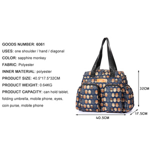 Bolso <span class=keywords><strong>de</strong></span> mano <span class=keywords><strong>de</strong></span> poliéster para madre, personalizado, respetuoso con el medio ambiente, <span class=keywords><strong>de</strong></span> calidad, a la moda, barato, para el cuidado del bebé, pañales para mamás - Product Image 3