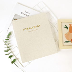 Libro di memoria per bambini stampato personalizzato primo anno diario con copertina rigida per gravidanza Milestone Planner mensile ricordo carta di lino per bambini - Product Image 6