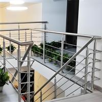 Rampe en acier inoxydable SUS304 pour extérieur, jardin, salle de bain, terrasse, escalier, piscine, balustrade, clôture de sécurité