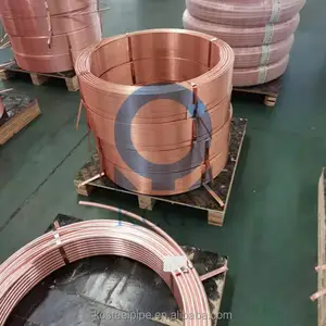 China ASTM AC Copper Pancake Tube / Copper Coil Pipe 0.3-10mm Copper Tube