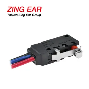 Waterproof Switch Zing Ear 10a 40t85 2e4 IP67 Waterproof 3 Wires Limit Micro Switch With Lever