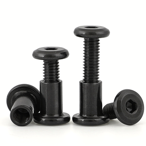 Boulons et boulons à <span class=keywords><strong>tête</strong></span> plate M6 M8, connecteur de meuble à <span class=keywords><strong>tête</strong></span> plate en acier inoxydable, douille hexagonale <span class=keywords><strong>Allen</strong></span> - Product Image 1