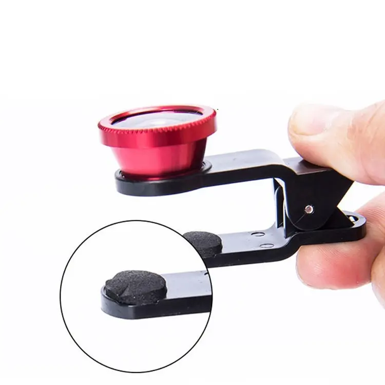 Quality Assurance Best Universal Clip 3 In 1 Mobile Phone Camera Lens Fisheye Lens