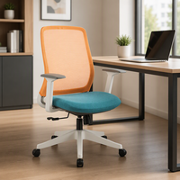 Mobilier de bureau moderne Accoudoir confortable Salle de réunion ergonomique réglable Personnel Chaise de bureau de direction en maille pivotante
