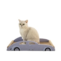 2024 nouveau Design drôle voiture chat lits à gratter papier ondulé feutre confortable chat griffoir lit de couchage