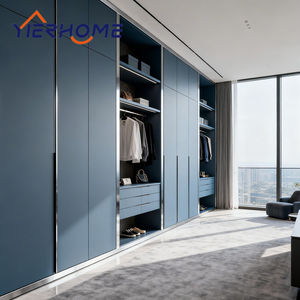 Guarda-Roupa Independente de Madeira para Quarto Principal, Estilo Moderno, Armário Azul, Serviço de Instalação, Sem Visea no Sudeste Asiático - Product Image 2