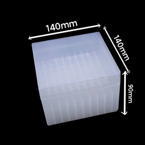 Caja para Tubos de Criopreservación Hongbolai 140x140x90mm, 50/100 Compartimentos con Placas Extraíbles para Tubos Corning de 5ml - Product Image 1