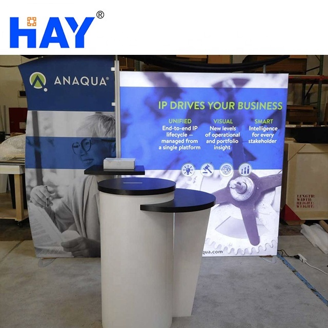 Montage facile Portable Autoportant Double face Rétro-Éclairage 20X20 Stand D'exposition