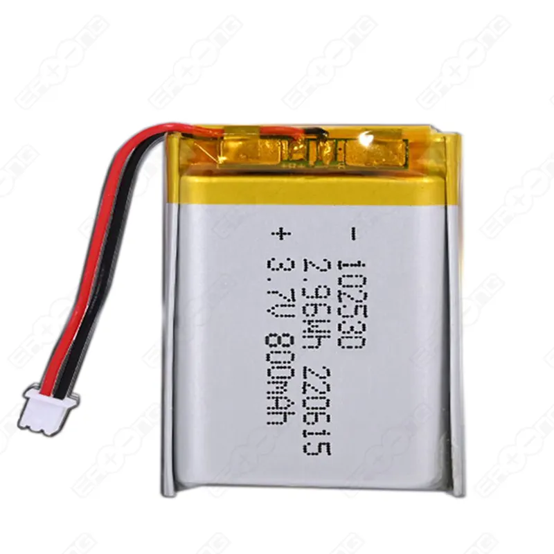 Kunden spezifische 650Mah Lithium batterie USB wiederauf ladbare Fahrrad leuchte 102035 3.7V 650Mah Batterie Lipo 2.405Wh 650Mah