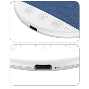 Mini haut-parleur ultra-fin BT5.4 pour l'aide au sommeil, stéréo HiFi, bruit blanc, multifonctionnel, sans fil, à placer sous l'oreiller, lecteur de musique pour le sommeil - Product Image 5